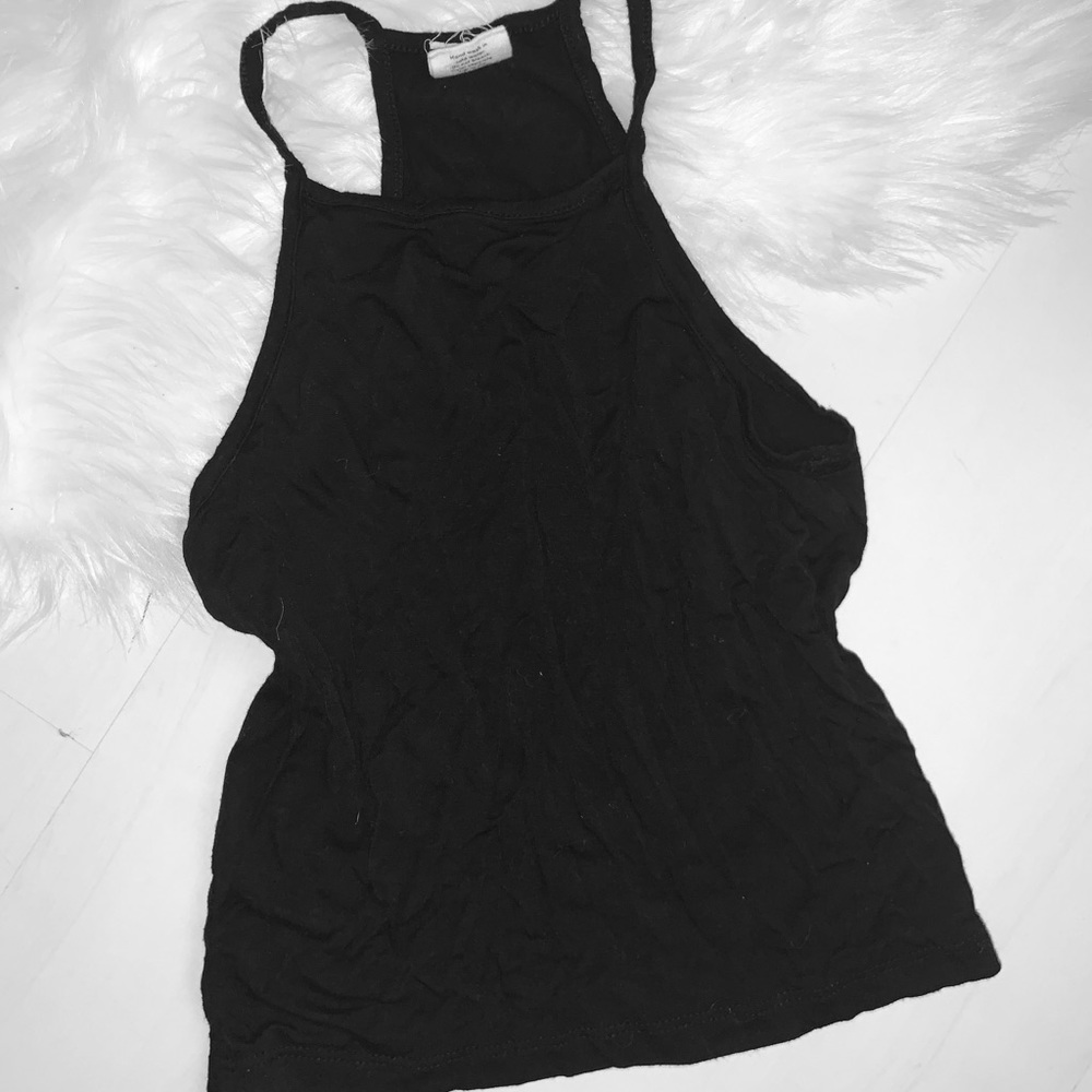 Black racer back top